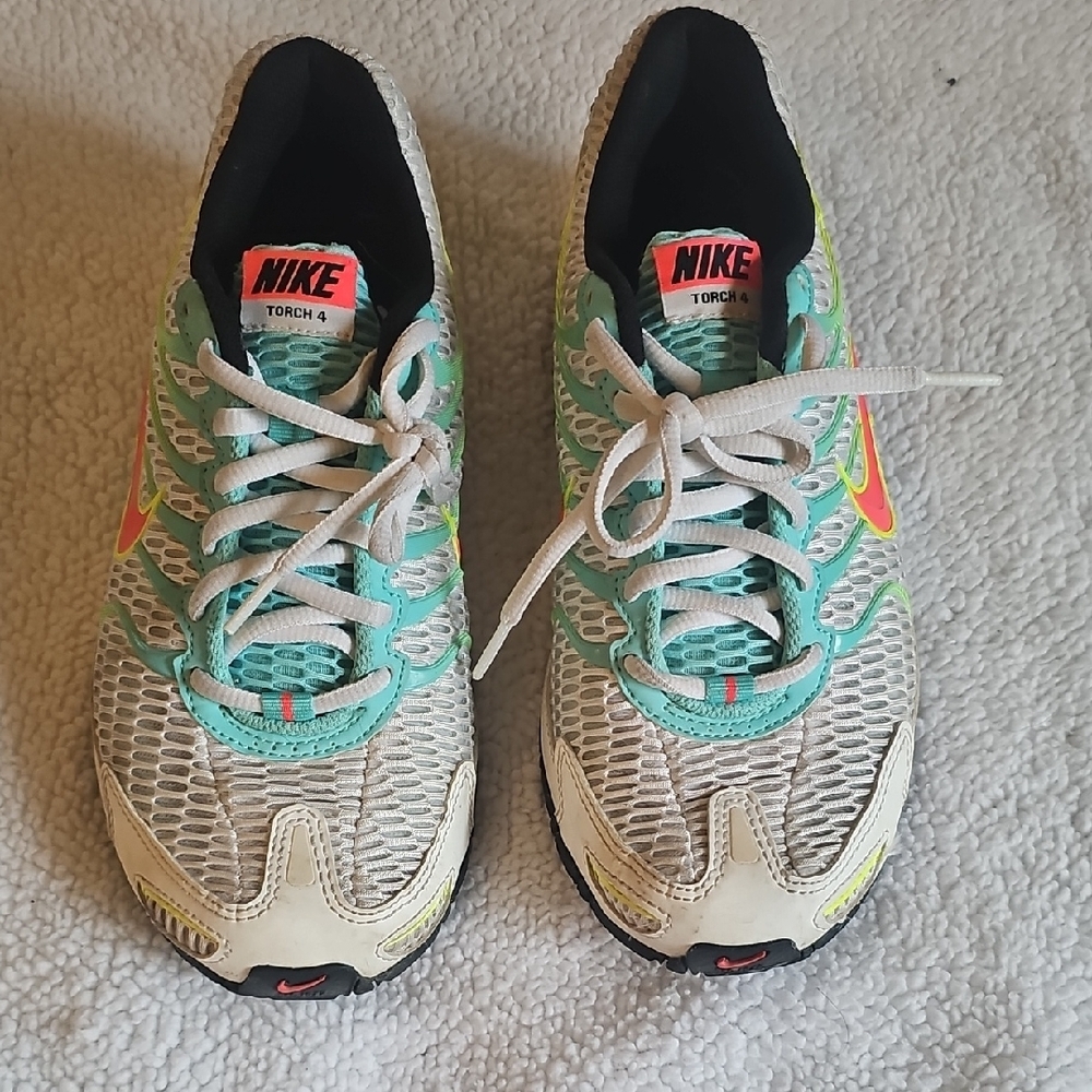 Nike Torch 4 Teal and White Sneakers